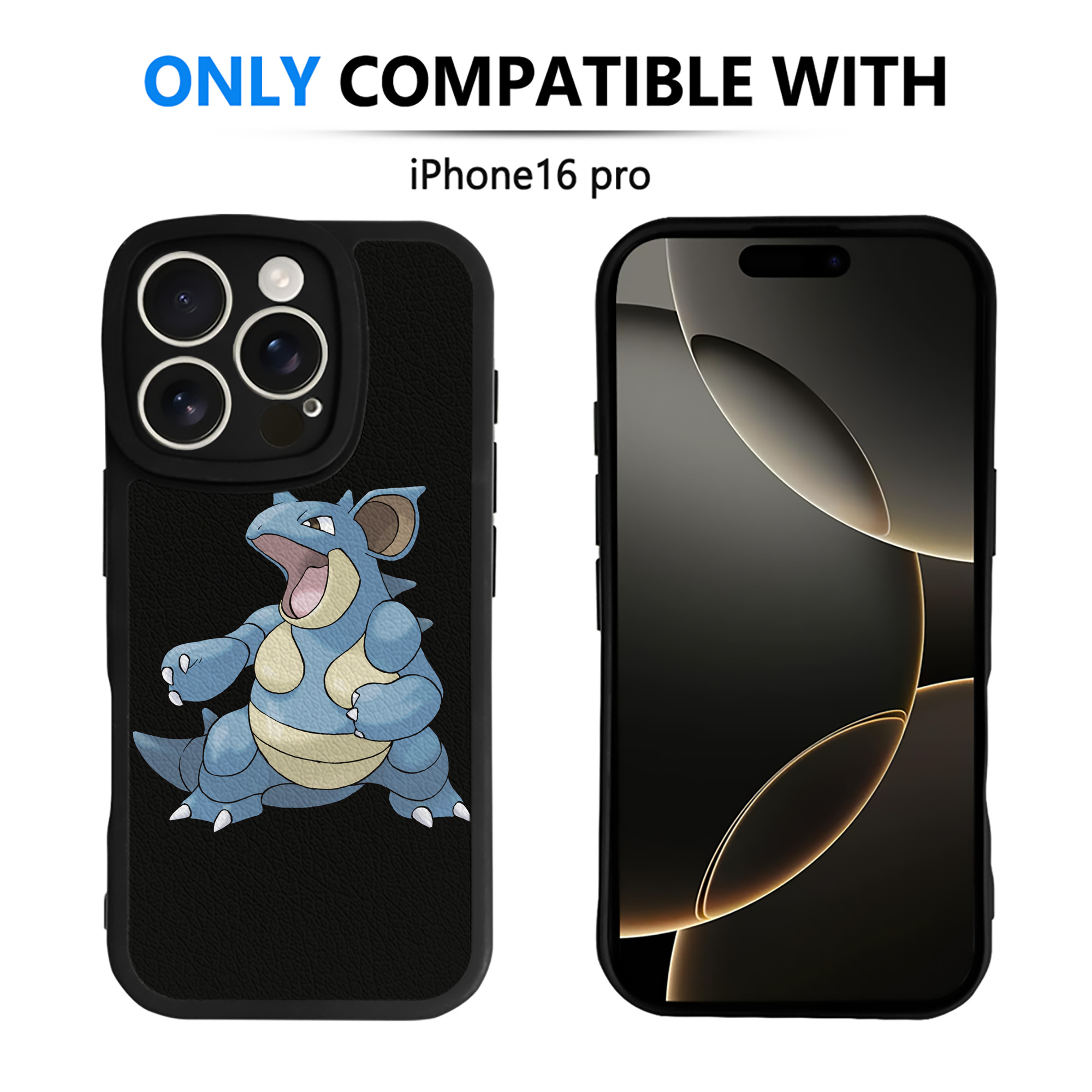 （画像用） ポケットモンスター Pokémon 【iPhone 16シリーズ対応】シリコンスマホケース（レザー調） 材質：シリコン